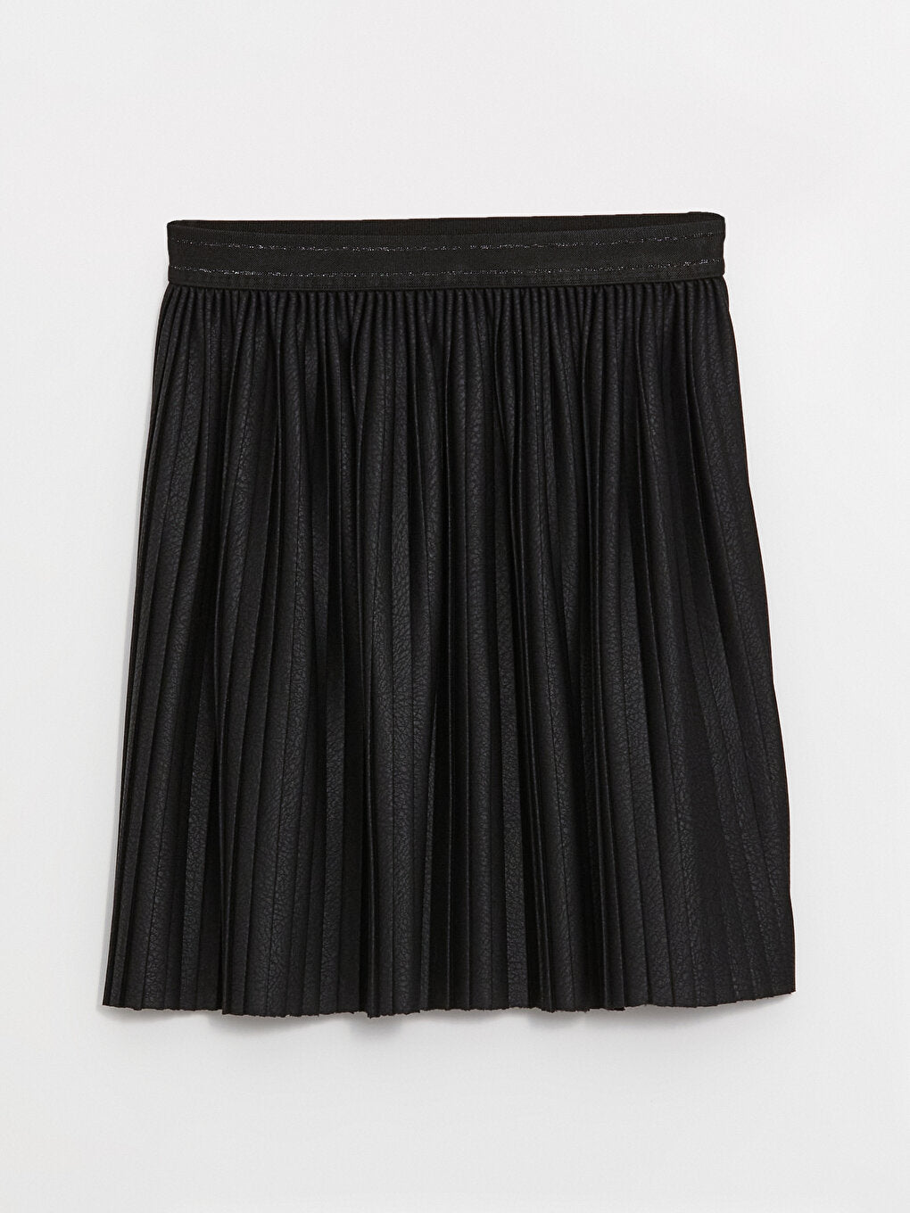 Pleated Girl's Skirt with Elastic Waist