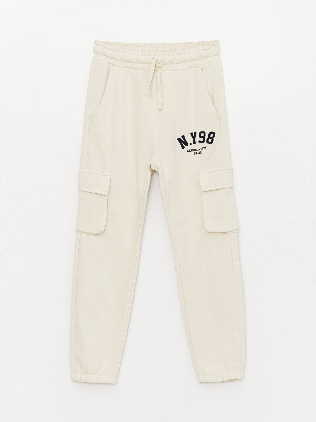 Boys' Cargo Sweatpants with Elastic Waist