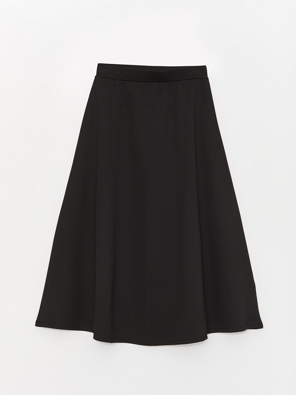 Straight A-Line Women's Skirt with Elastic Waist