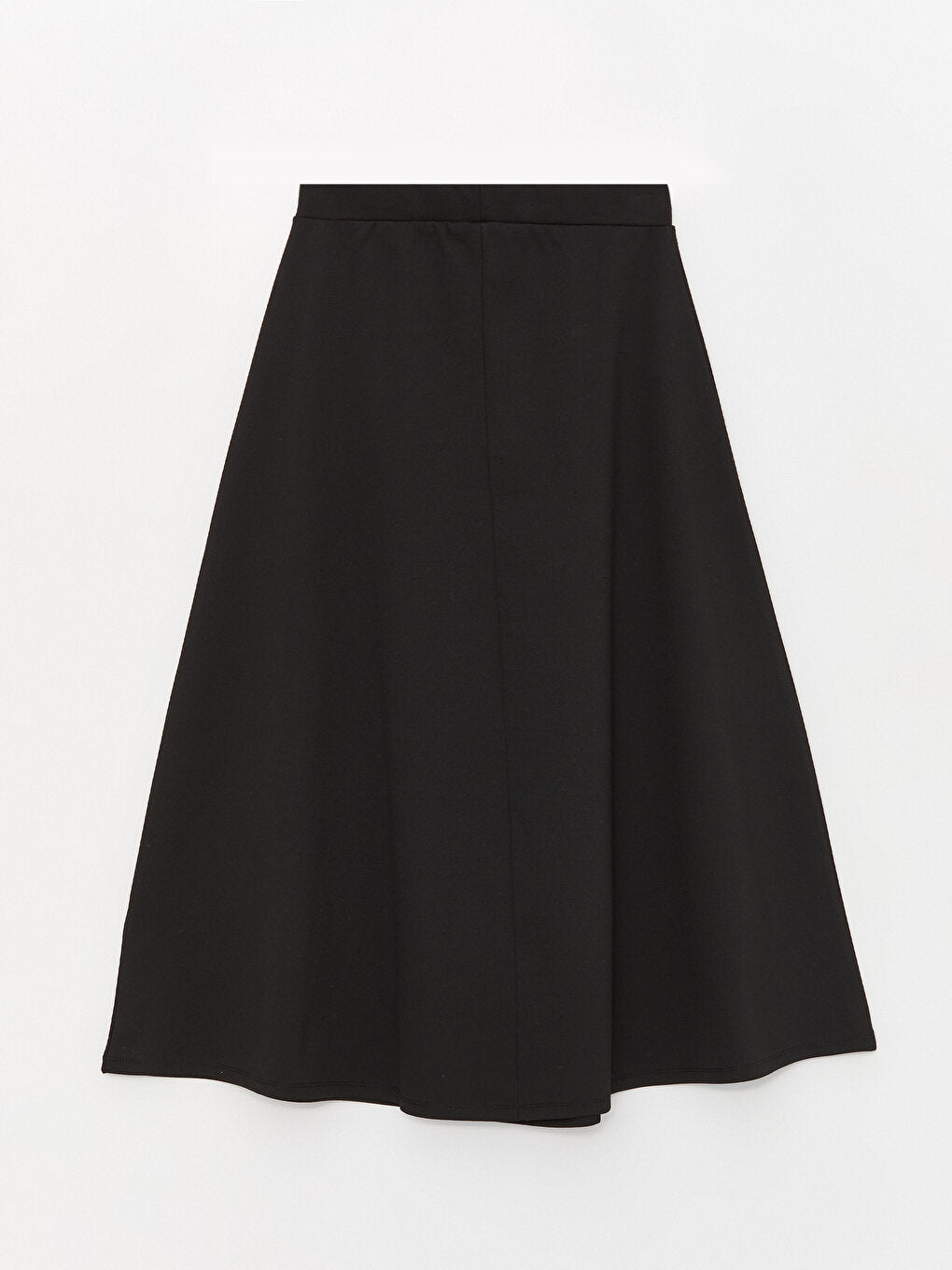 Straight A-Line Women's Skirt with Elastic Waist