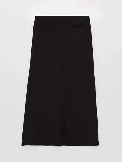 Women's Waist Zippered Straight Skirt