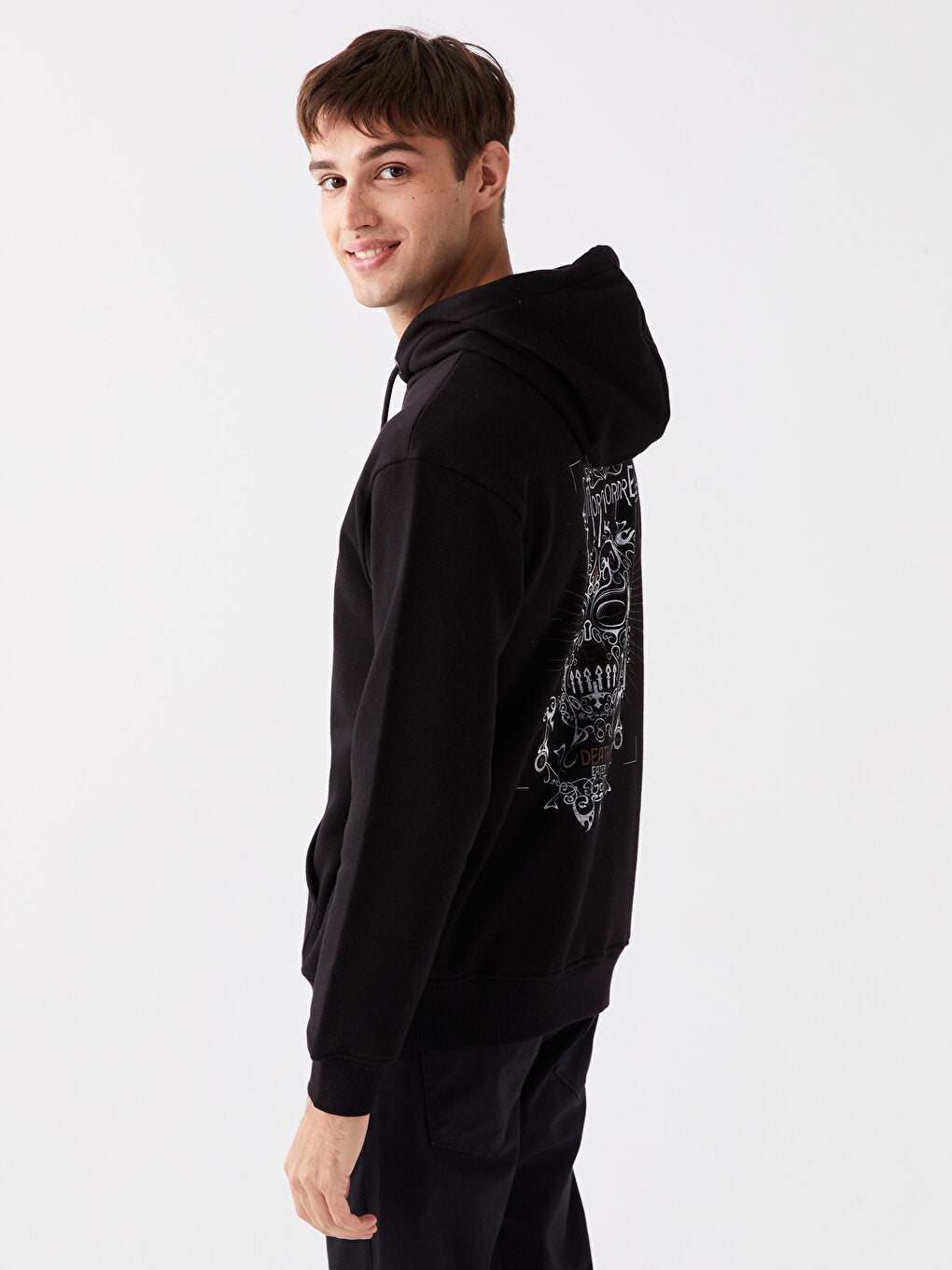 Long Sleeve Printed Men's Hoodie