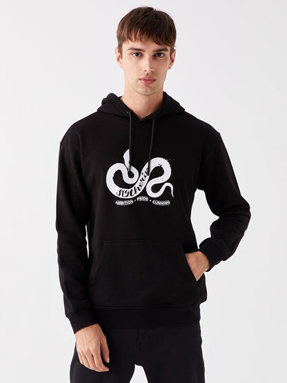 Long Sleeve Printed Men's Hoodie