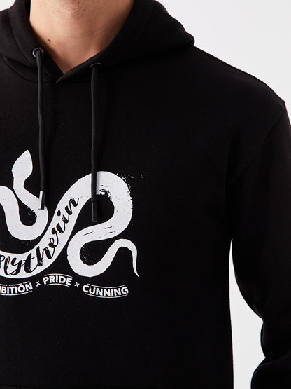 Long Sleeve Printed Men's Hoodie