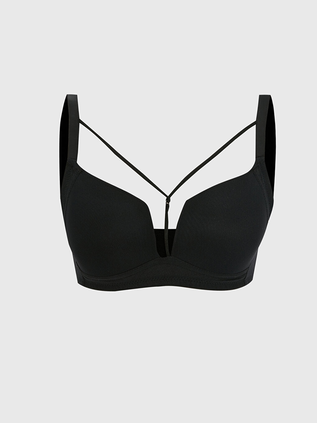 Non-wired, unpadded plain bra