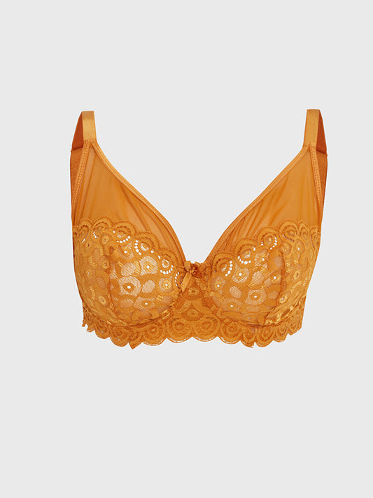 Underwire Unpadded Lace Bra