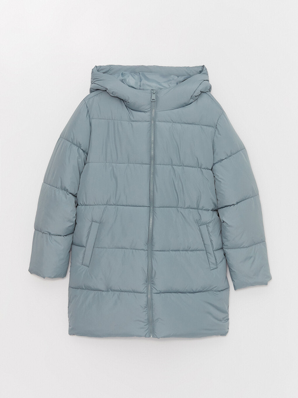 Women's Hooded Plain Puffer Coat