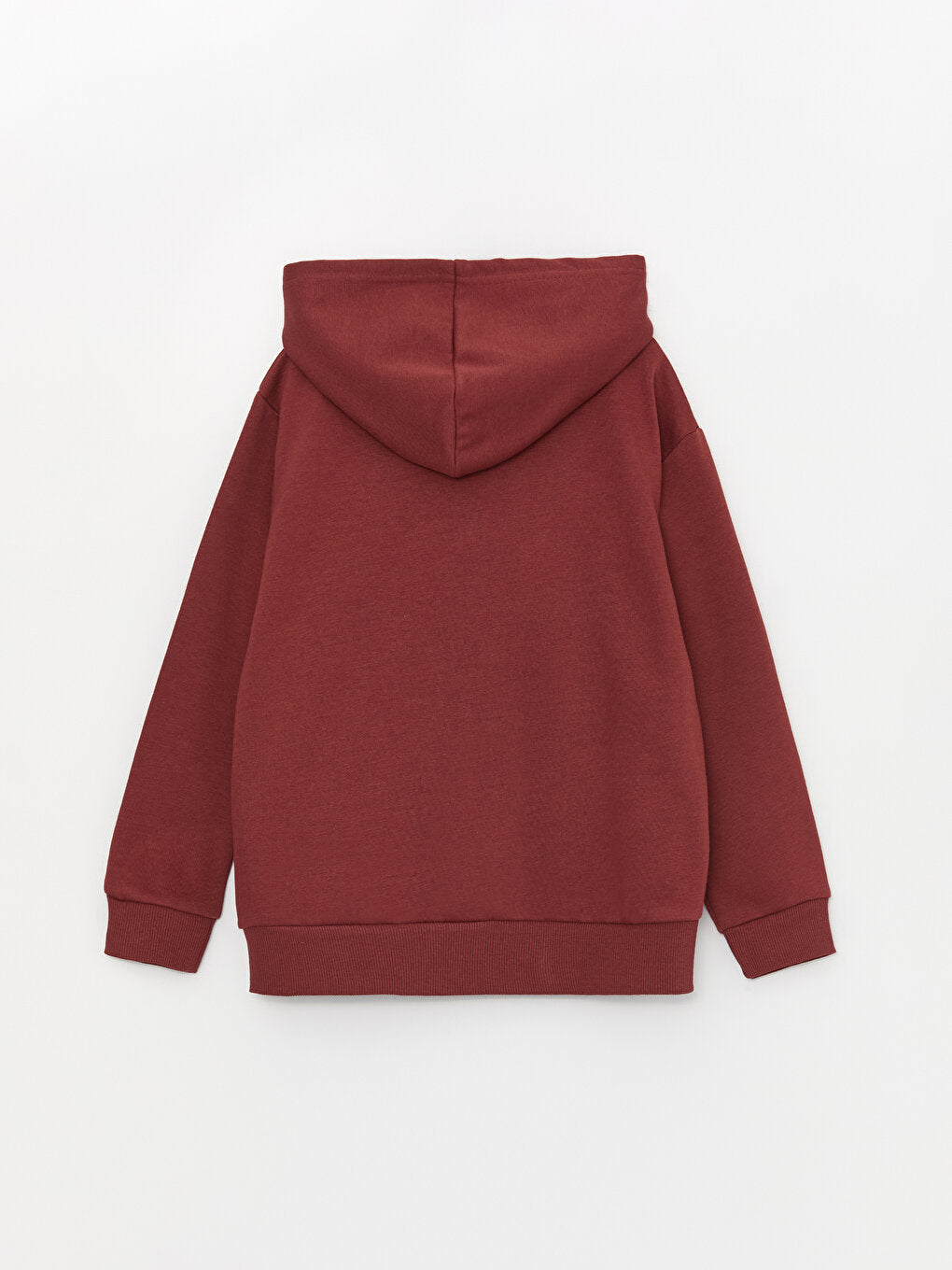 Hooded Printed Long Sleeve Boy's Zipper Sweatshirt