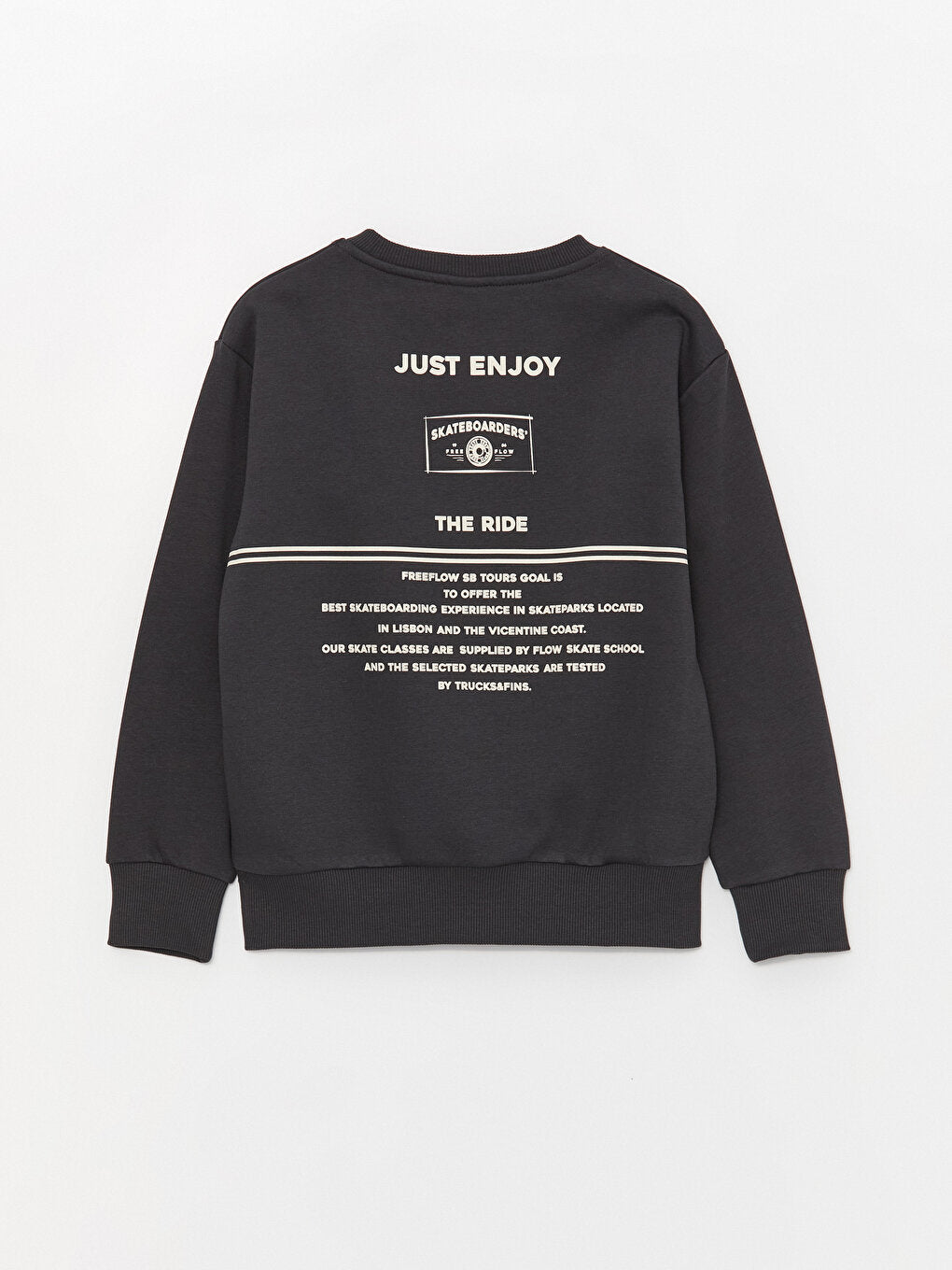 Comfortable Crew Neck Printed Boy's Sweatshirt