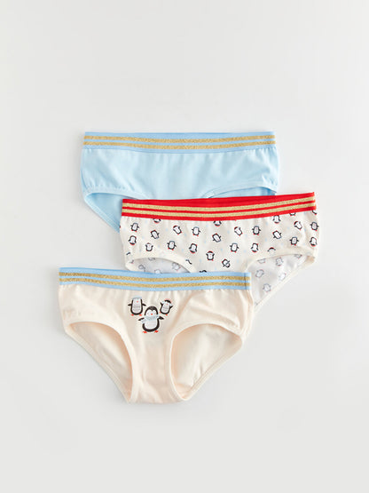 Printed Girl's Panties 3-Piece