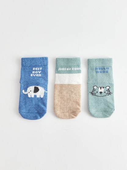 Patterned Baby Boy Socks 3-pack