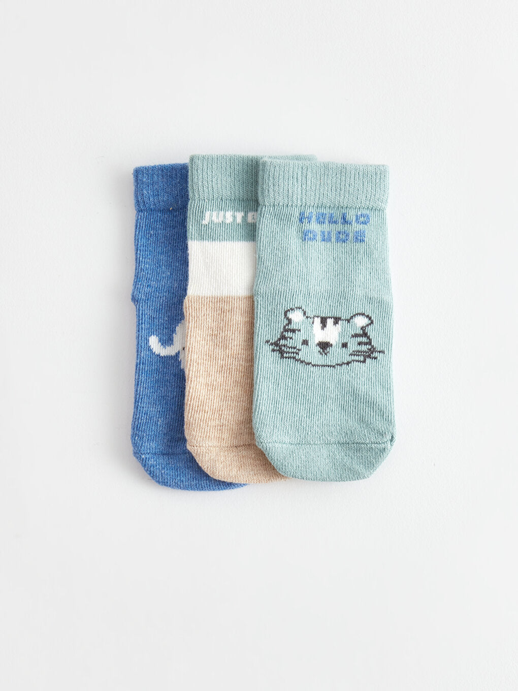 Patterned Baby Boy Socks 3-pack