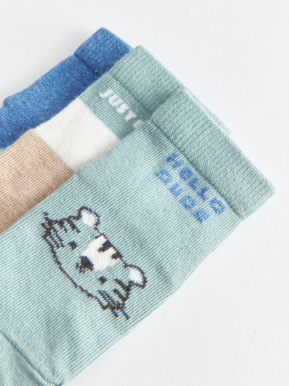 Patterned Baby Boy Socks 3-pack