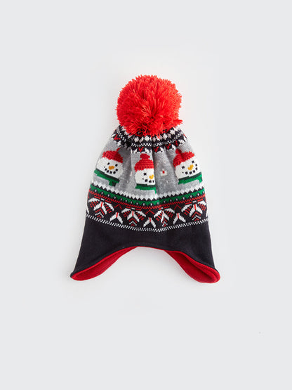 New Year's Themed Boy's Knitwear Beanie