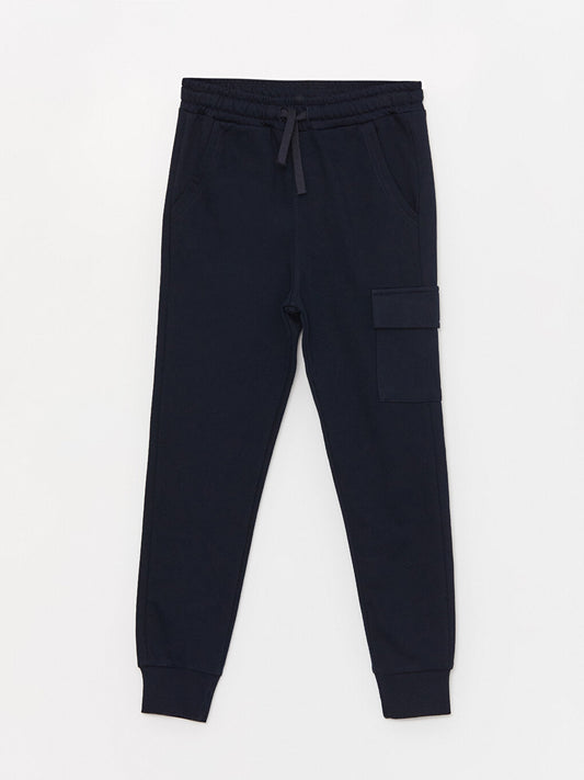 Boys' Cargo Sweatpants with Elastic Waist