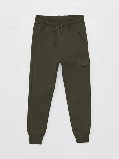 Boys' Cargo Sweatpants with Elastic Waist