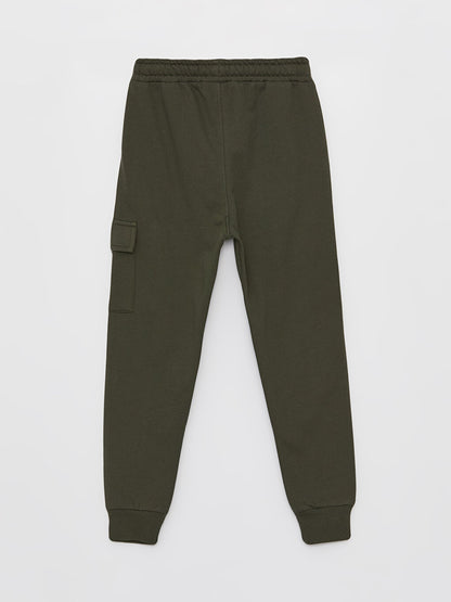 Boys' Cargo Sweatpants with Elastic Waist