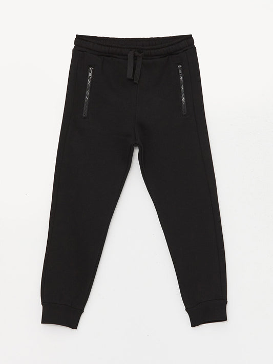 Basic Boy's Jogger Sweatpants with Elastic Waist