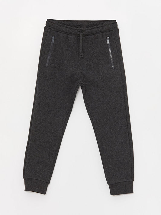 Basic Boy's Jogger Sweatpants with Elastic Waist