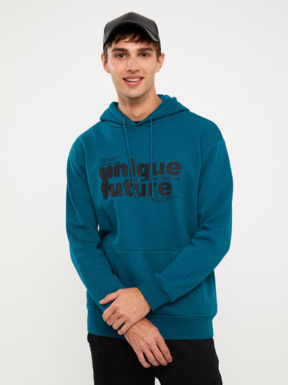 Long Sleeve Printed Men's Hoodie