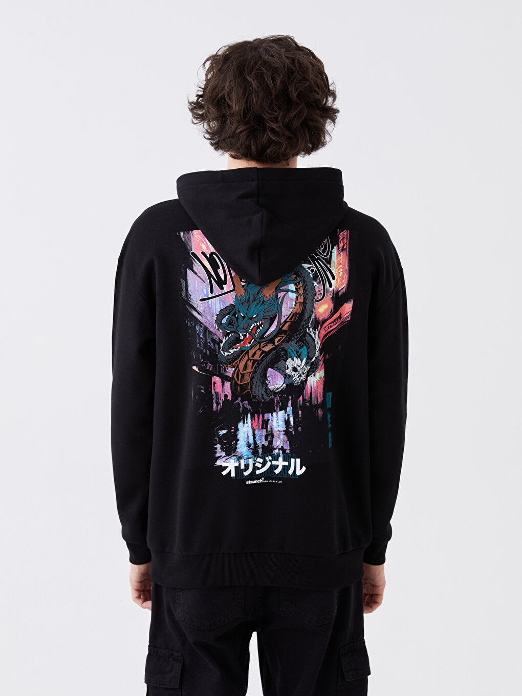 Long Sleeve Printed Men's Hoodie