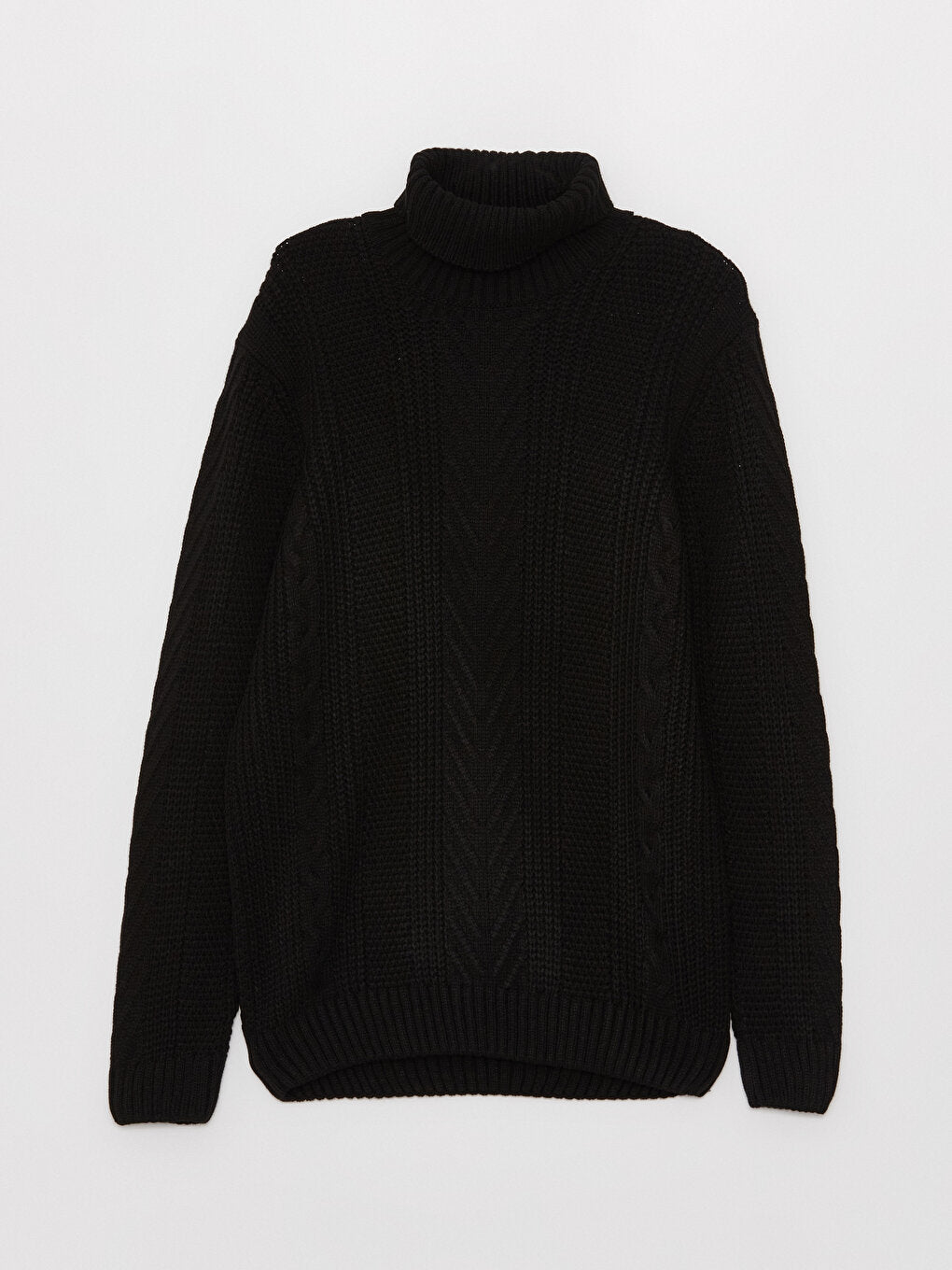 Turtleneck Long Sleeve Men's Knitwear Sweater