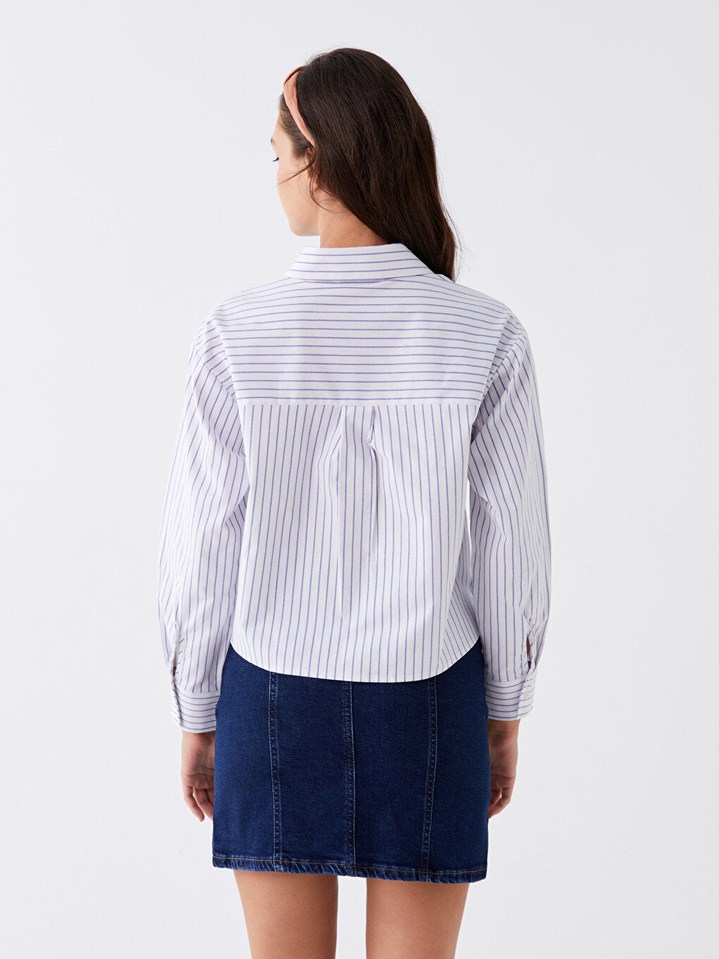 Striped Long Sleeve Oversize Women's Shirt