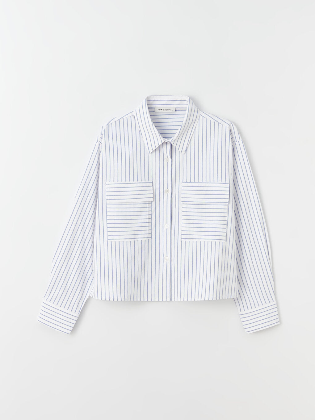 Striped Long Sleeve Oversize Women's Shirt