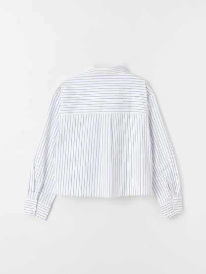 Striped Long Sleeve Oversize Women's Shirt