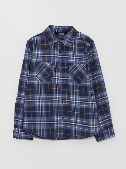 Plaid Long Sleeve Boys' Shirt