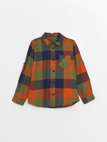 Plaid Long Sleeve Boys' Shirt