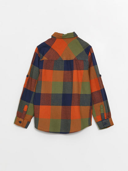 Plaid Long Sleeve Boys' Shirt