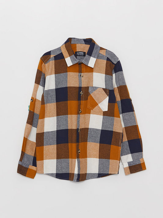 Plaid Long Sleeve Boys' Shirt