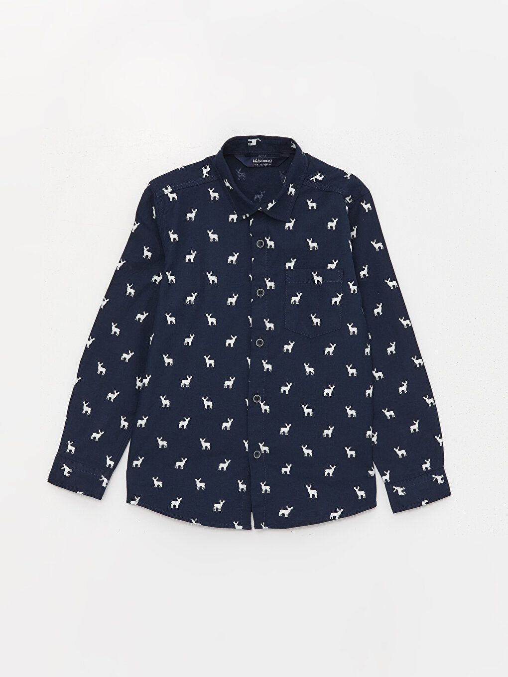 Printed Long Sleeve Boys' Shirt