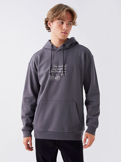 Long Sleeve Printed Men's Hoodie