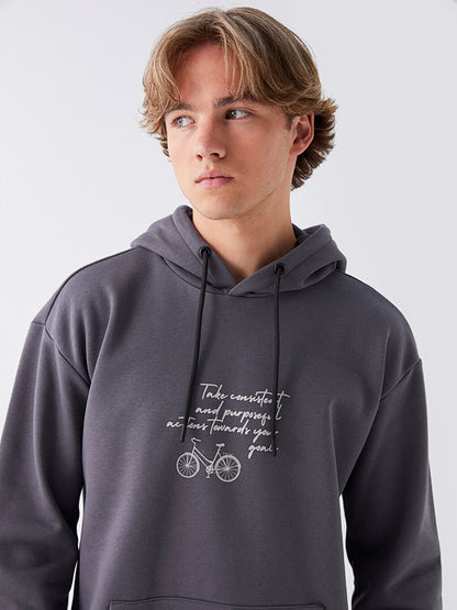 Long Sleeve Printed Men's Hoodie