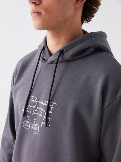 Long Sleeve Printed Men's Hoodie