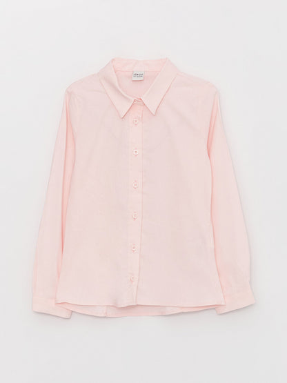 Basic Long Sleeve Girl's Shirt