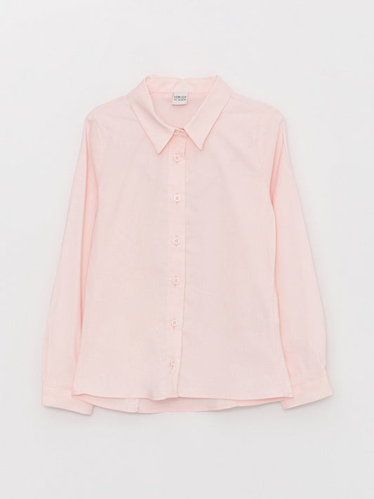 Basic Long Sleeve Girl's Shirt