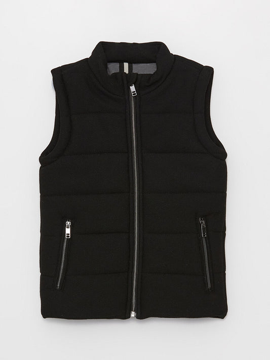 High Collar Boy's Vest