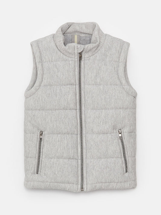 High Collar Boy's Vest