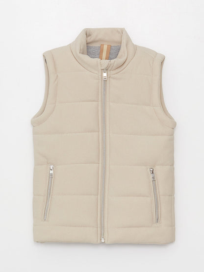 High Collar Boy's Vest