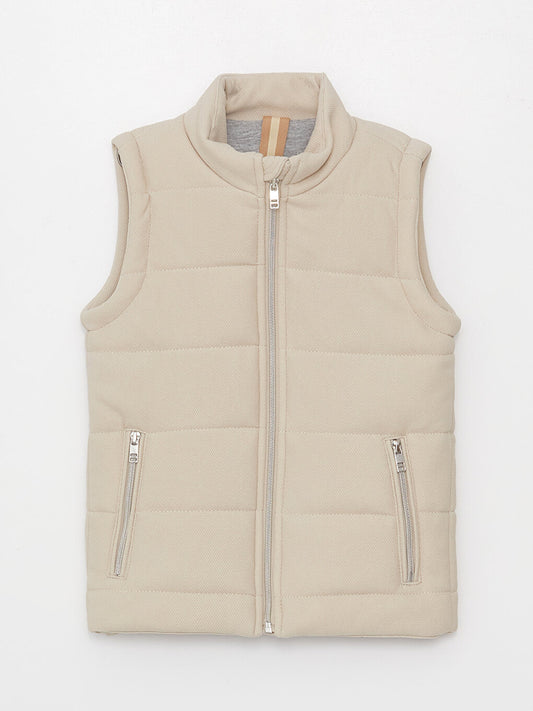 High Collar Boy's Vest