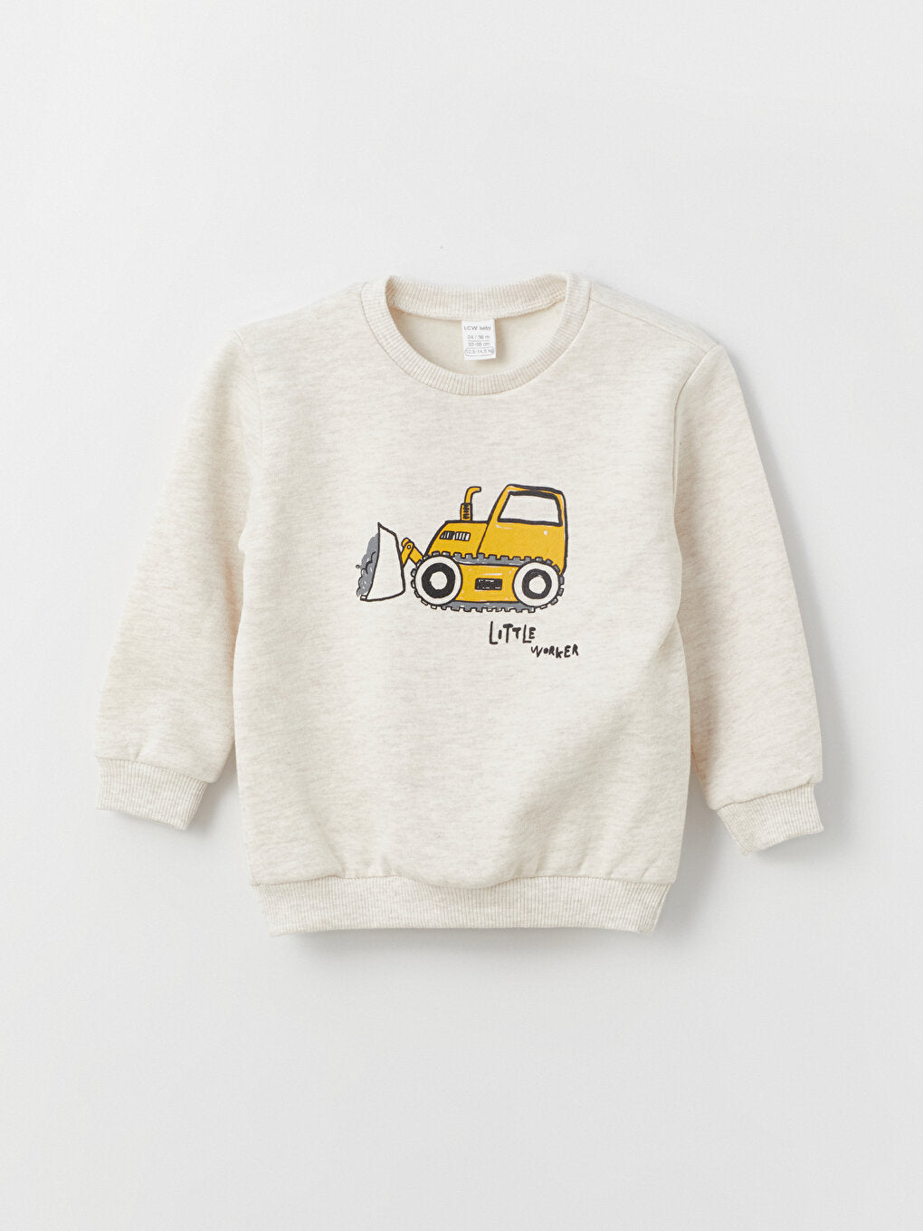 Crew Neck Long Sleeve Printed Baby Boy Sweatshirt