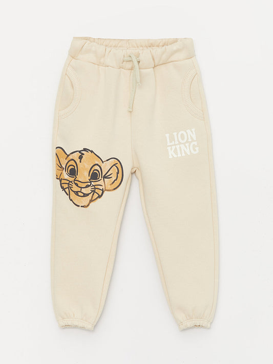 Elastic Waist Lion King Printed Baby Boy Tracksuit Bottom