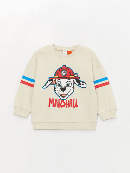 Crew Neck Paw Patrol Printed Baby Boy 2-Piece Set