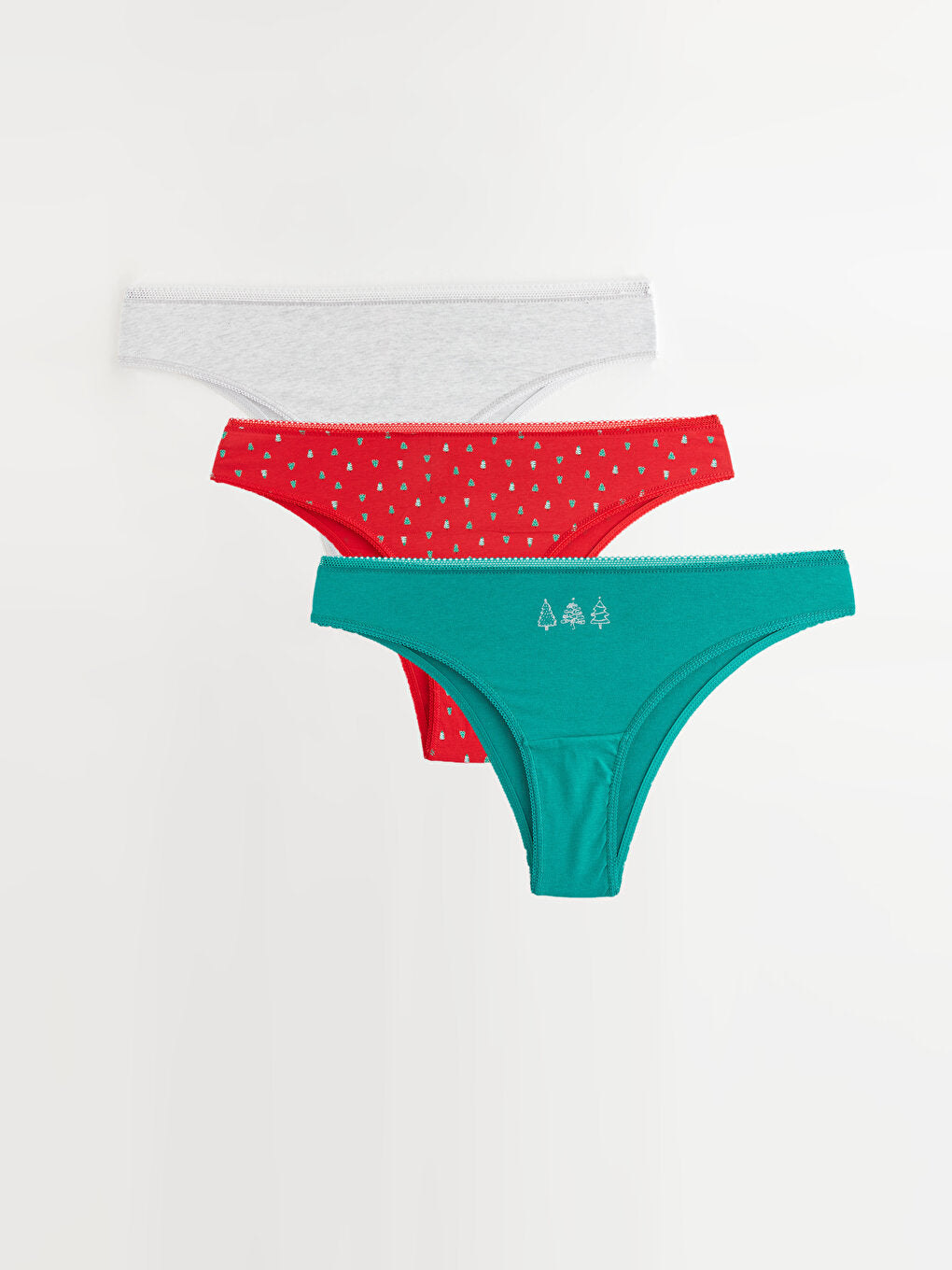 Patterned Brazilian Panties 3 Pack