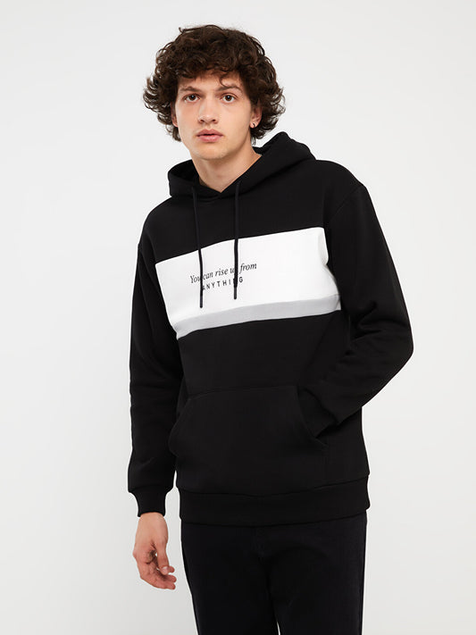 Long Sleeve Printed Men's Hoodie