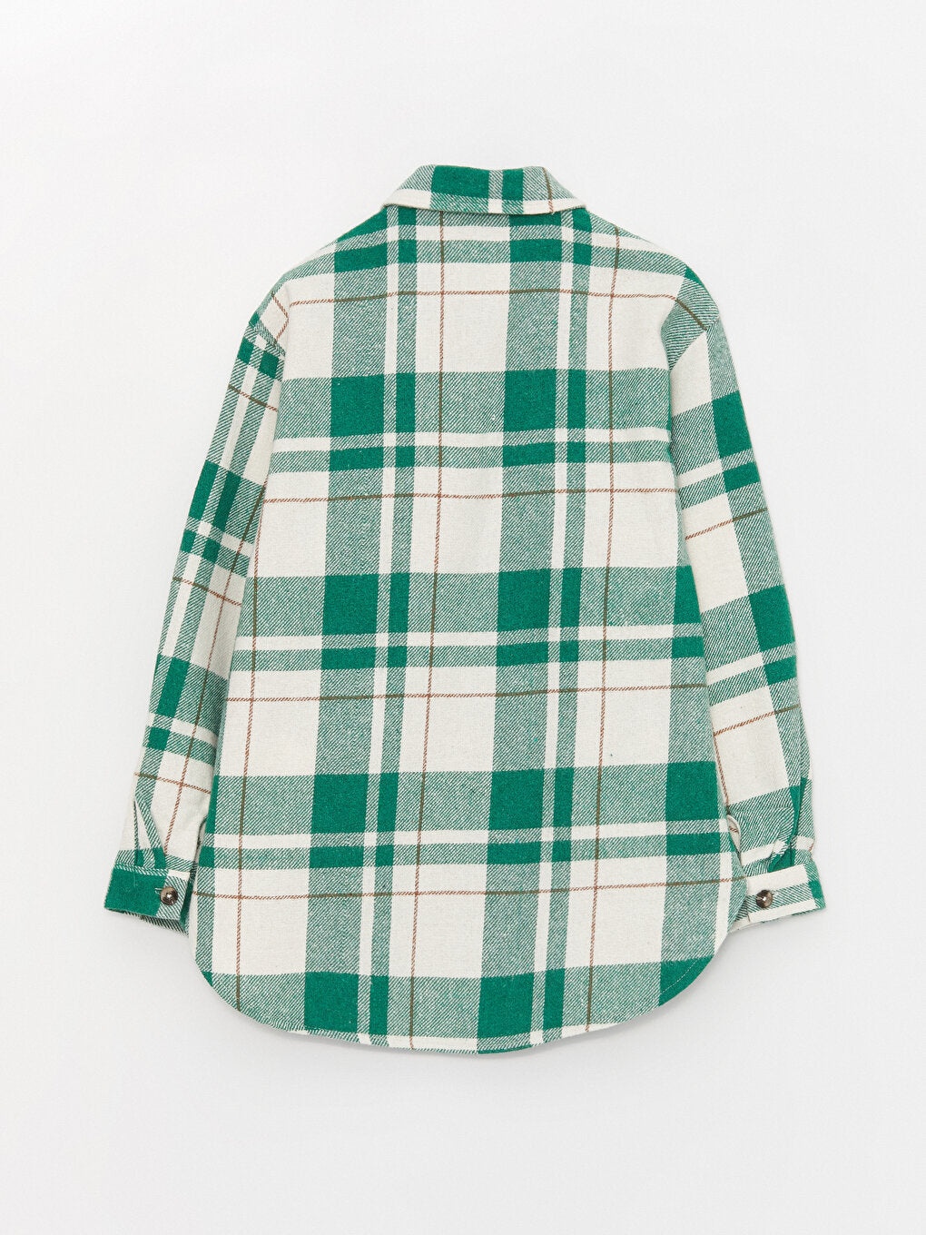 Plaid Long Sleeve Girls Shirt Jacket