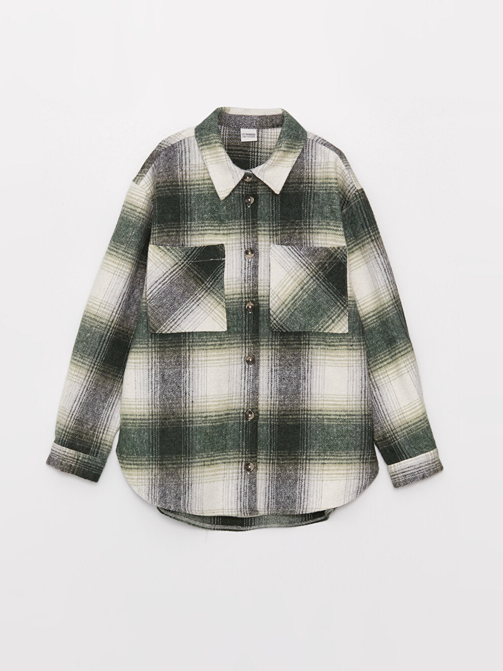 Plaid Long Sleeve Girls Shirt Jacket